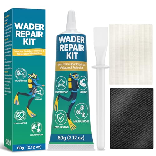 Bondtech Wader Repair Kit, Flexible Wetsuit Repair Kit, Waterproof Wader Patch for Fixing Wetsuit, Neoprene (2.12oz)