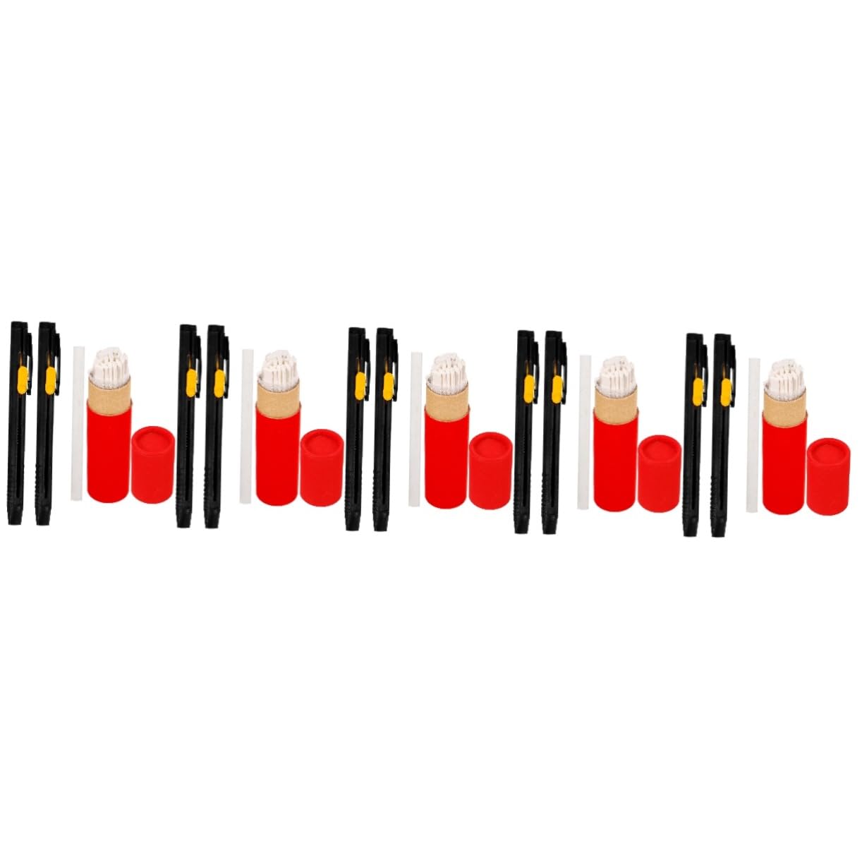 Gadpiparty 10 Juegos Pluma de dibujo invisible tiza de cuero reemplazable bolígrafos acolchados tiza marcador de tela lápiz para sastrería Marcar cuero con tiza rotuladores de retazos rosado