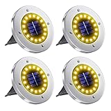 luces exteriores para jardin navidad Luz solar brillante – La lámpara de pie solar tiene 16 LED, es 100% más brillante que 8 luces LED. Las luces solares brillantes iluminan el área alrededor de tu casa, decora tu patio y jardín y te protege.
