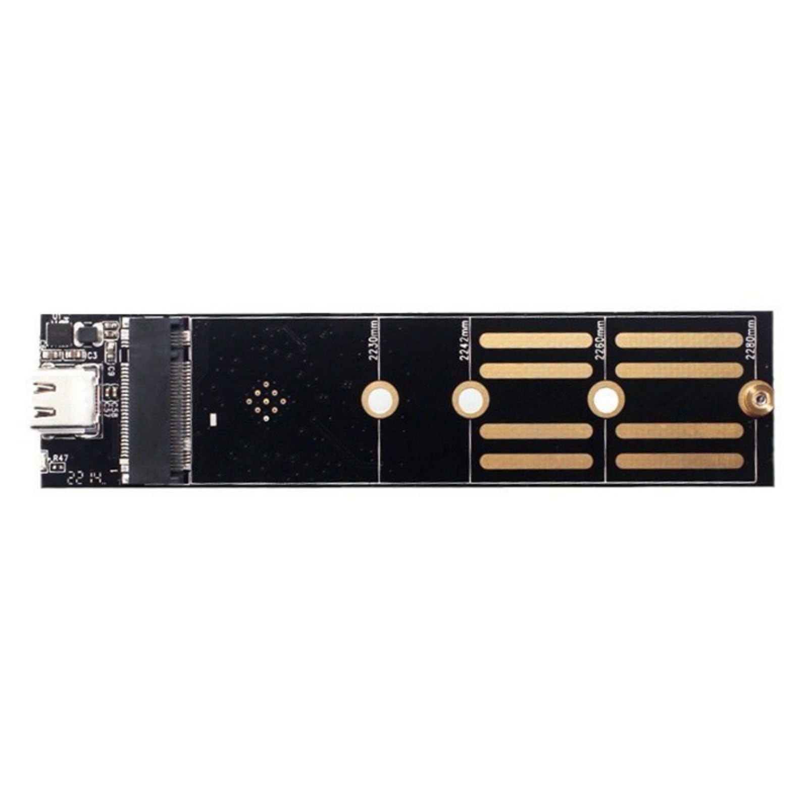 Placa Convertidores Dos Protocolos NVMe SATA para Expansión HDDs con Puerto USB 3.1 7