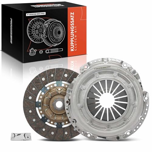 Frankberg Clutch Kit Flywheel and Clutch Compatible with A3 8P1 2.0L 3.2L 2003-2012 TT 8J3 2.0L 3.2L 2006-2011 O.c.t.a.v.i.a II Estate 1Z5 2.0L 2004-2011 Leon 1P1 2.0L 2005-2011 Replace# 624318009