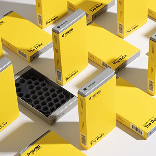 Tooletries - The Duke Soap Dish - Secure Holder, Silicone Toiletry Organizer, Shower & Bathroom Accessory - Features Easy Drainage & Flexible Structure - Charcoal #TOP6