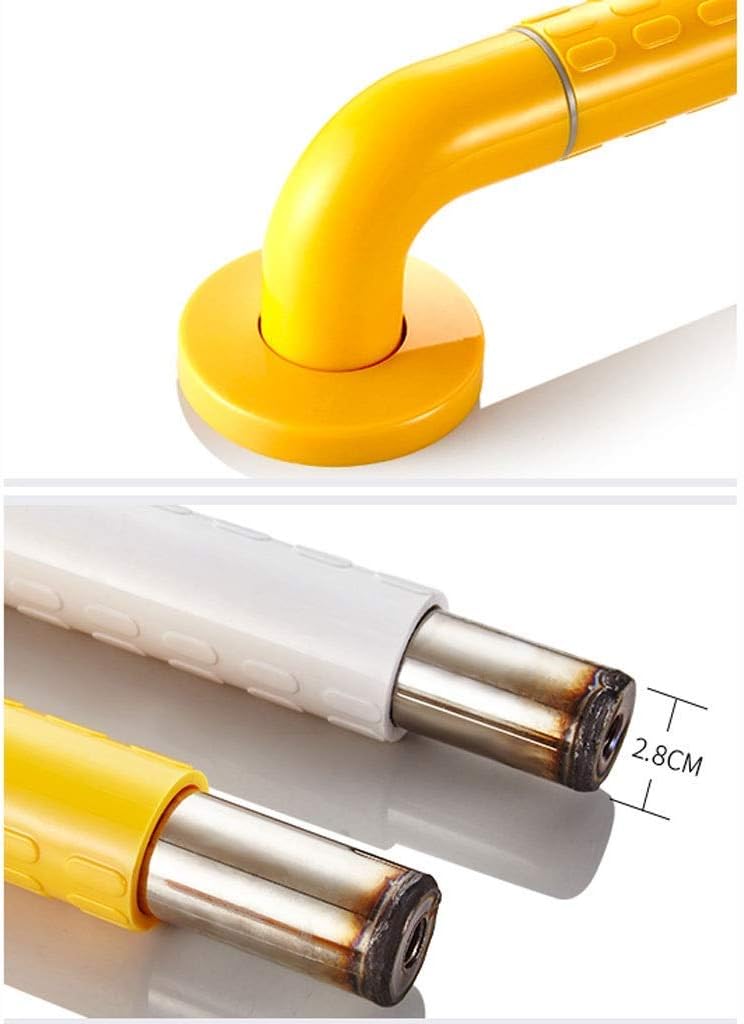 LCML Tub Grab Bar - 12 inch Bath Grab Bar Handicap Grab Bars White, Shower Aides for Seniors Wall Mounted Assist Rail Anti Slip Bathroom Safety Rail/Yellow/88Cm : Health & Household
