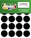 80 Klebepunkte, 40 mm, schwarz, aus PVC Folie, wetterfest, Markierungspunkte Kreise Punkte Aufkleber