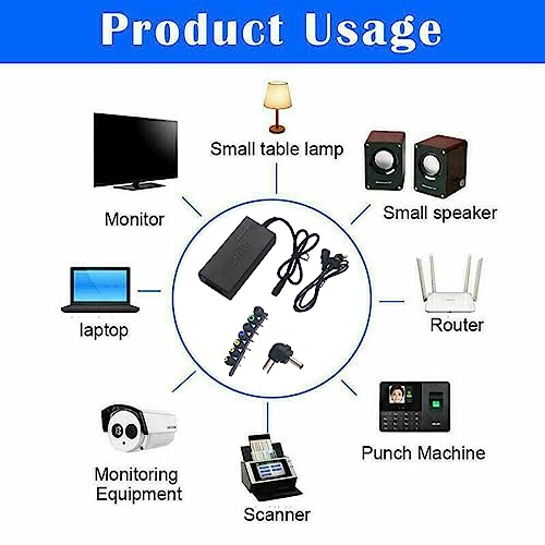 BODYA 1Pcs 96W Universal Laptop Charger Power Supply Adapter Compatible for Samsung, Sony, Toshiba, Acer, BenQ, Lenovo, Compaq, Dell, HP, IBM and other brands laptops - Image 2