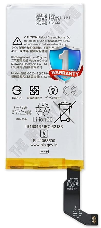 Image of THE BATTERY STORE Original G020I-B Battery for Google Pixel 4 GA01187-US Battery with 1 Year wrranty **** (PPP10)