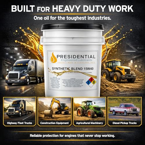 Aceite de motor Presidential Synthetic Blend 15W40 5 galones miniatura 2