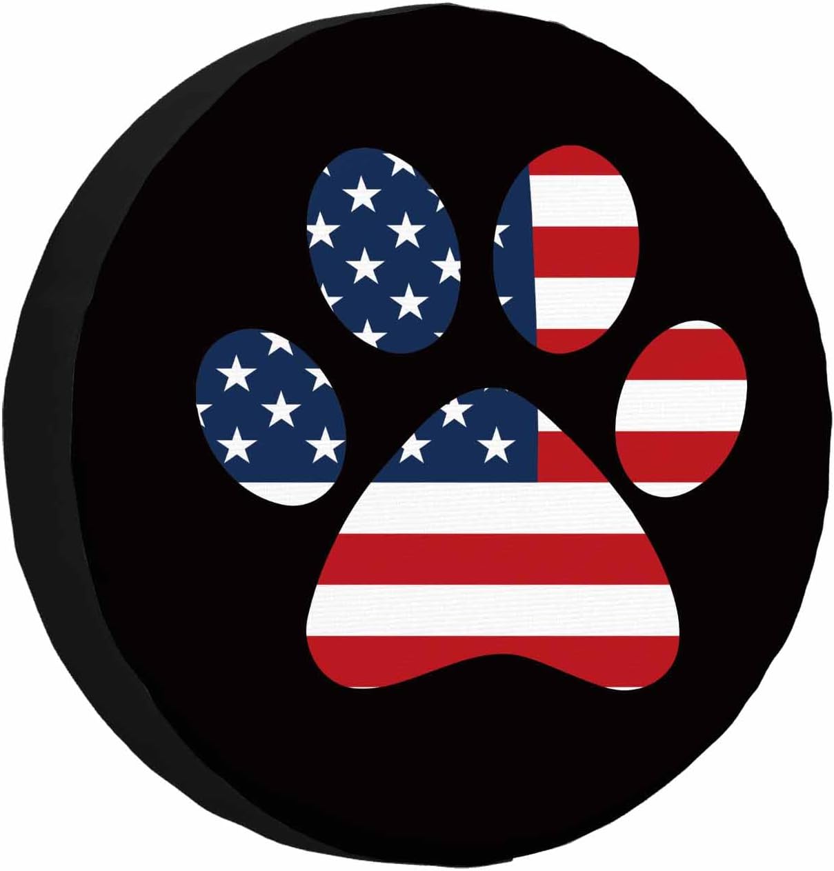 Bear Beer America Flag Spare Tire Cover - Weatherproof Universal Wheel Protector For RV SUV Camper 14-17 Inch