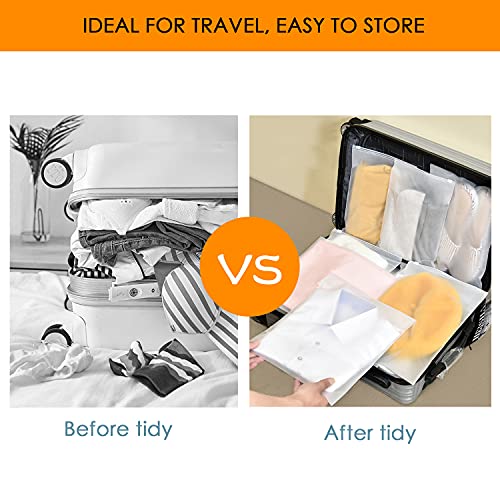 20 stks Reizen Accessoires Herbruikbare Plastic Ziplock Ziekenhuis Tassen Moederschap Essentials Vakantie Kleding Verpakking Verzegelde Opbergtas Schoen Pouch Bagage Organizer voor Vrouwen Mannen Vacuüm Hersluitbare - Image 5