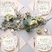 CMUSKO Baby in Bloom Themed 48pcs Floral Napkins - Girls Baby Shower Party - White with Pink Floral Prints - Paper - 13x13 inches
