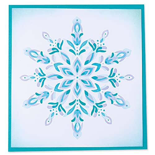 Sizzix Layered Stencils 4PK Snowflake, One Size - Image 4