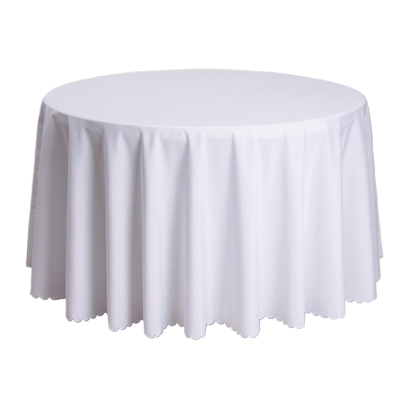 Nappe ronde en polyester de 160 cm pour protéger et embellir votre table