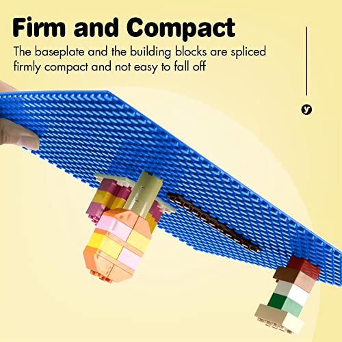 Image of Classic Baseplates Building Plates-10 inch x 10 inch Building Boards,100% Compatible with All Major Brands and Activity Table, Creative Platforms Mats for Toy Bricks (Green Blue, 8 Pack)