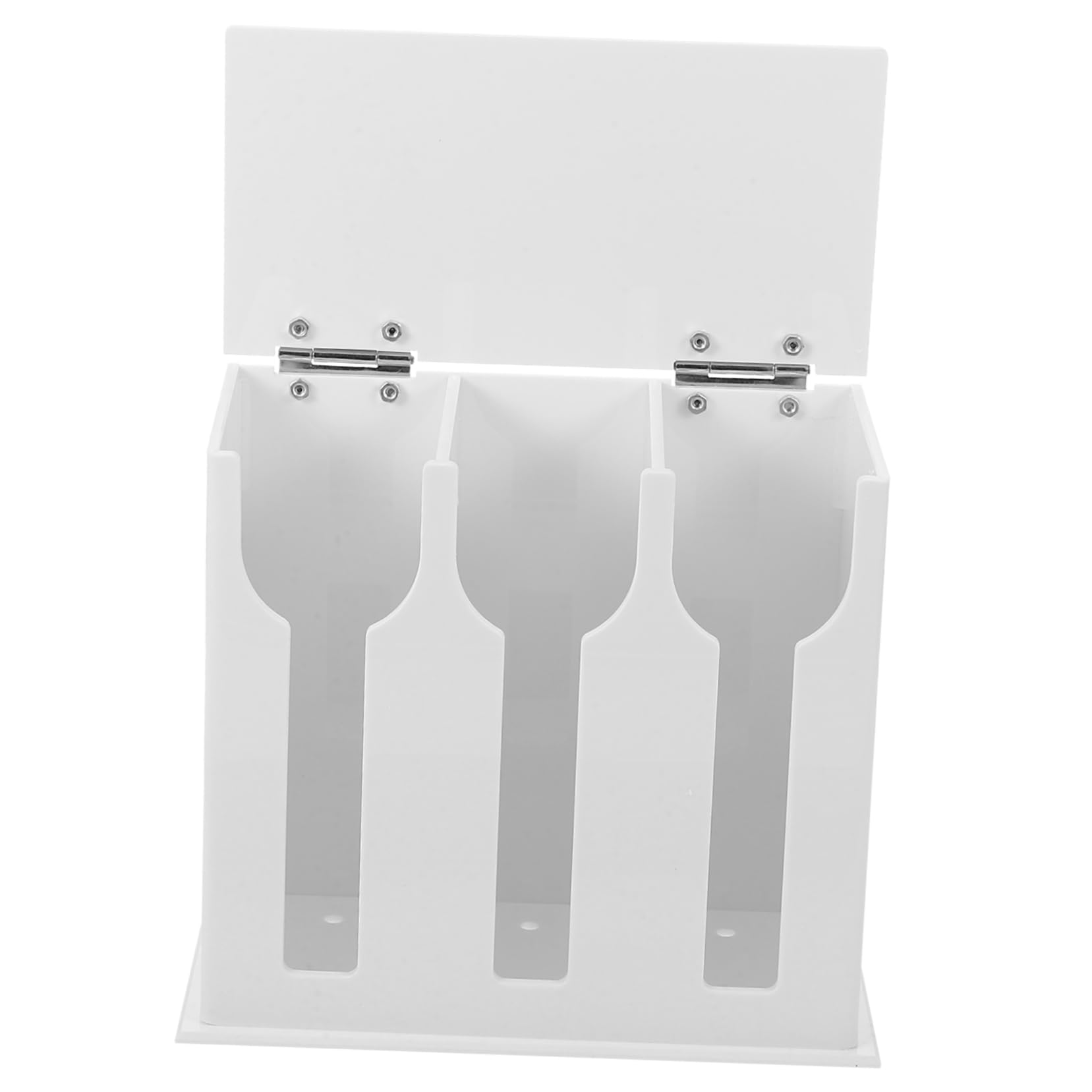 SHOWERORO Contenitore Distributore Di Utensili in Acrilico Scomparto Per Cucchiai E Forchette Porta Utensili Da Cucina Per Uso Domestico E Professionale