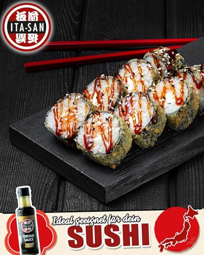 ITA-SAN Teriyaki Sauce mit Sesamgeschmack, Würzsauce mit orientalischen Aromen, 1 x 150 ml