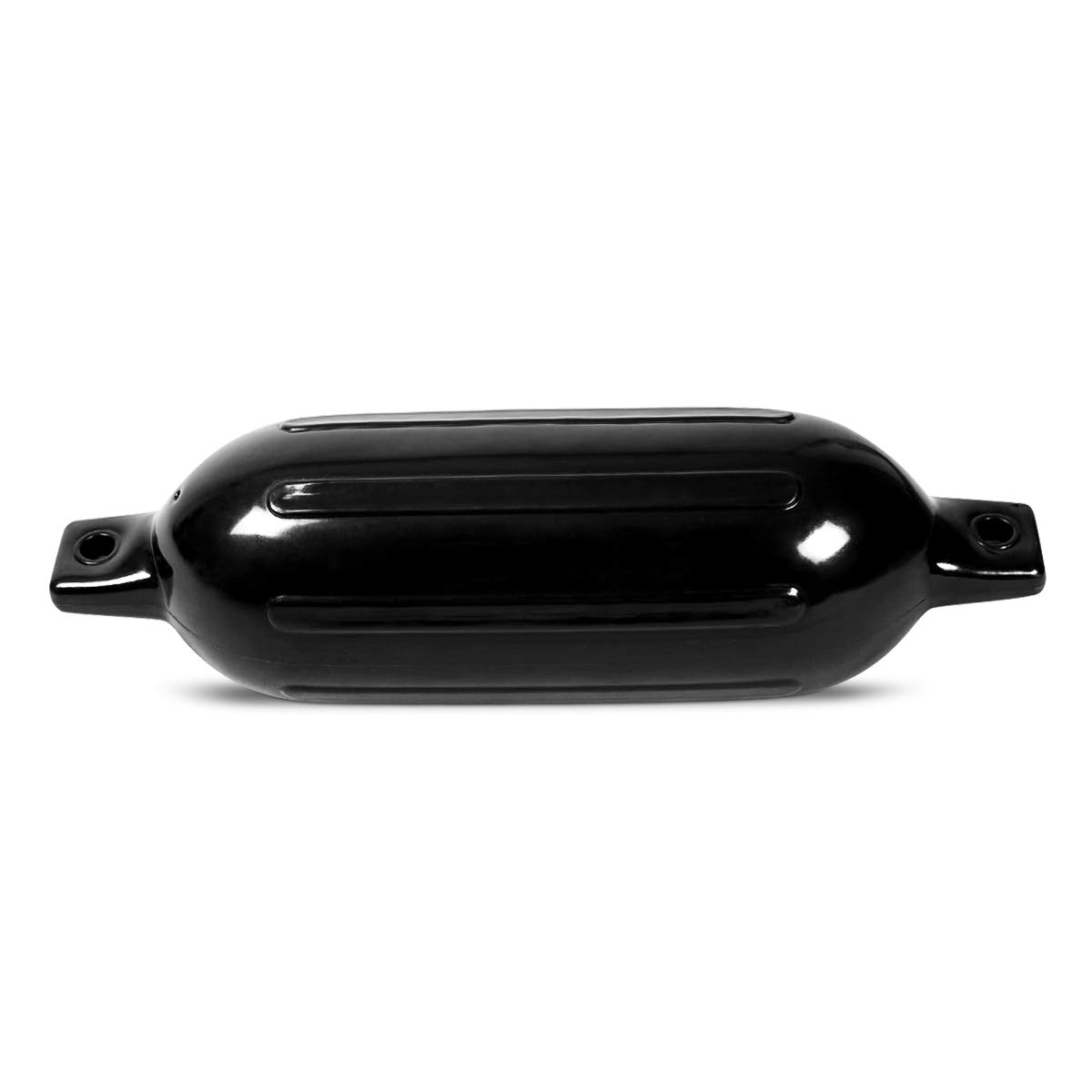 GOPLUS Pare-Battages Cylindrique avec Double Œillets, 3mm Epaisseur pour de Bonne Hermétique et Résistance au Choc, Pare-Battage Gonflable avec Valve, Fabriqué en PVC, Noir