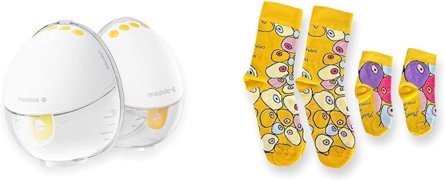 Medela Motion InBra Sacaleches eléctrico portátil + Medela Calcet...