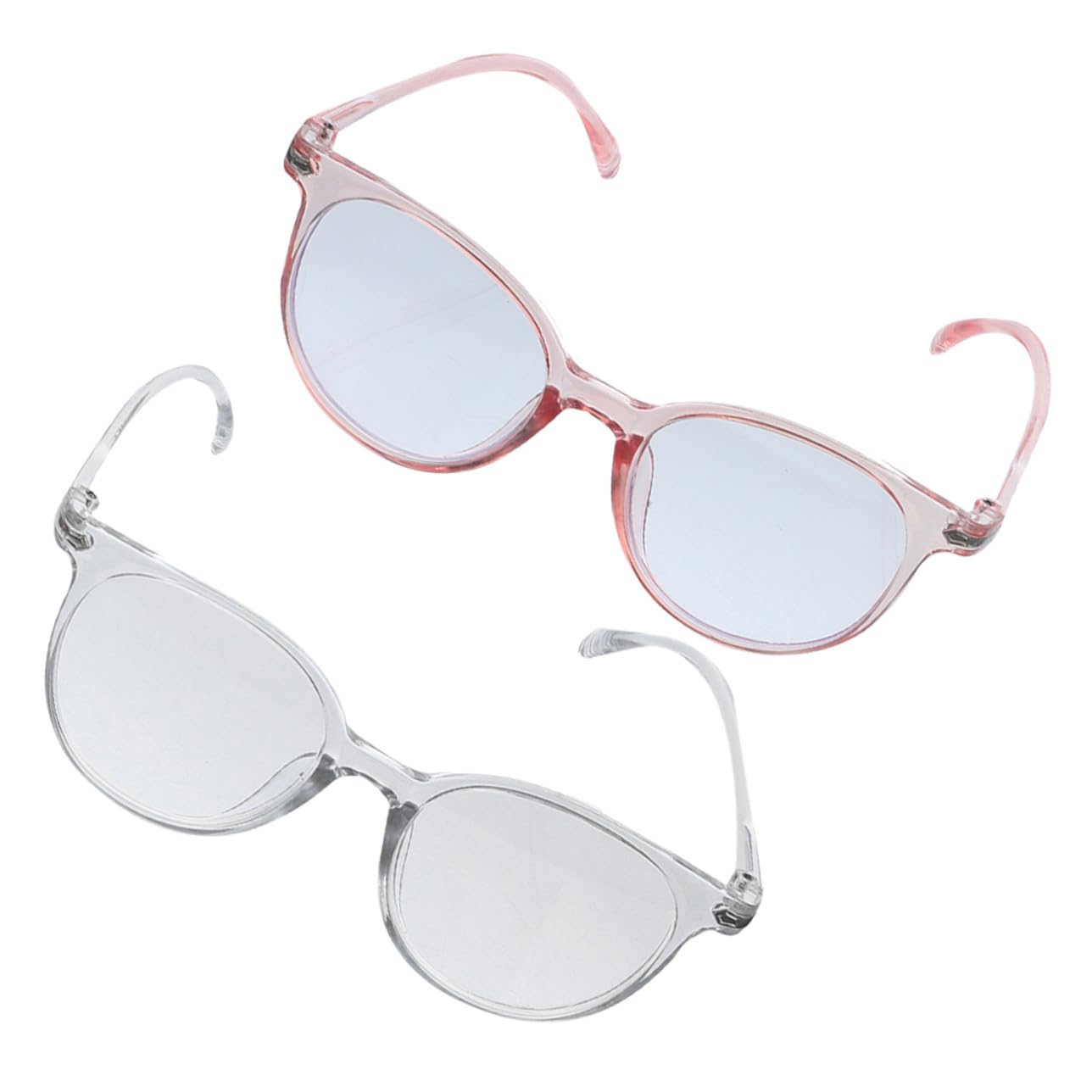 Mikinona 2pcs Blue Light Blocking Glasses Anti-glare Clear Lenses Lightweight Comfortable Eyewear for Men and Women Protecting Eyes