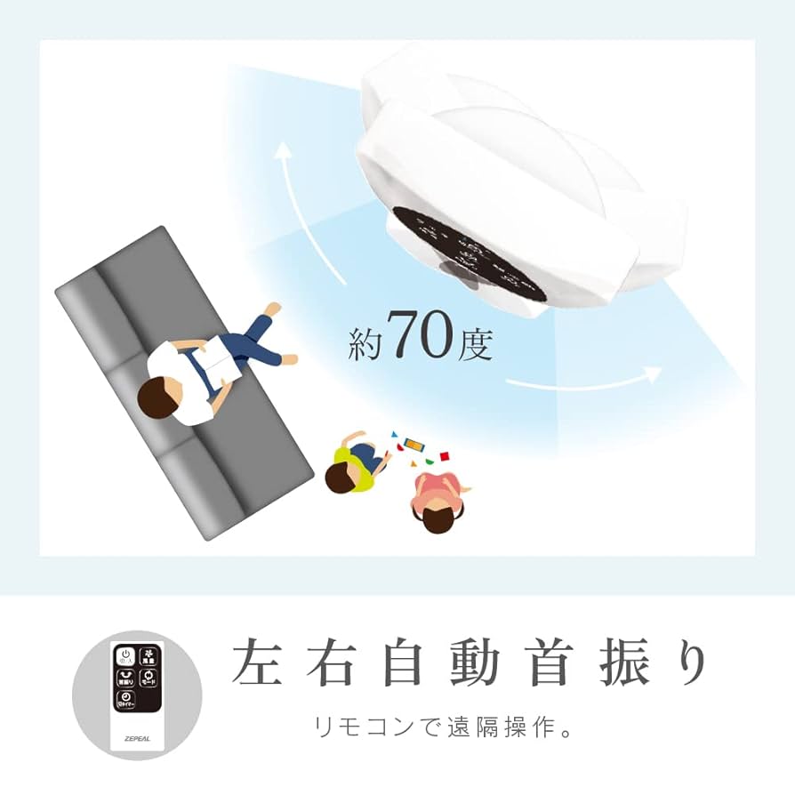 Amazon | 電響社(Denkyosha) リモコン付タワーファン 首振り 1/2