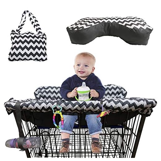 BabysDrive Shopping Cart Cover for Baby, with Cushion Included, High Chair Cover, Large Size, Loaded with Baby-Friendly Features, Fits All Shopping Carts