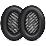 Bingle Almohadillas de Repuesto Cojines para Bose Quietcomfort 35 (QC35) QuietComfort 35 II (QC35 II) Auriculares Reemplazo -Negro