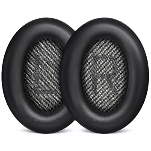 -Ohrpolster f眉r Kopfh枚rer, kompatibel mit Bose QuietComfort 35 (QC35) und Quiet Comfort 35 II (QC35 II) Over-Ear-Kopfh枚rer (schwarz), 35 St眉ck