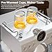 Kndko Espresso Machine with Cold Brew, 20 Bar Espresso Maker with Milk Frother, Stainless Steel Coffee Machine with 1.5L Removable Water Tank, Auto Sleep Mode, for Cappuccino, Latte