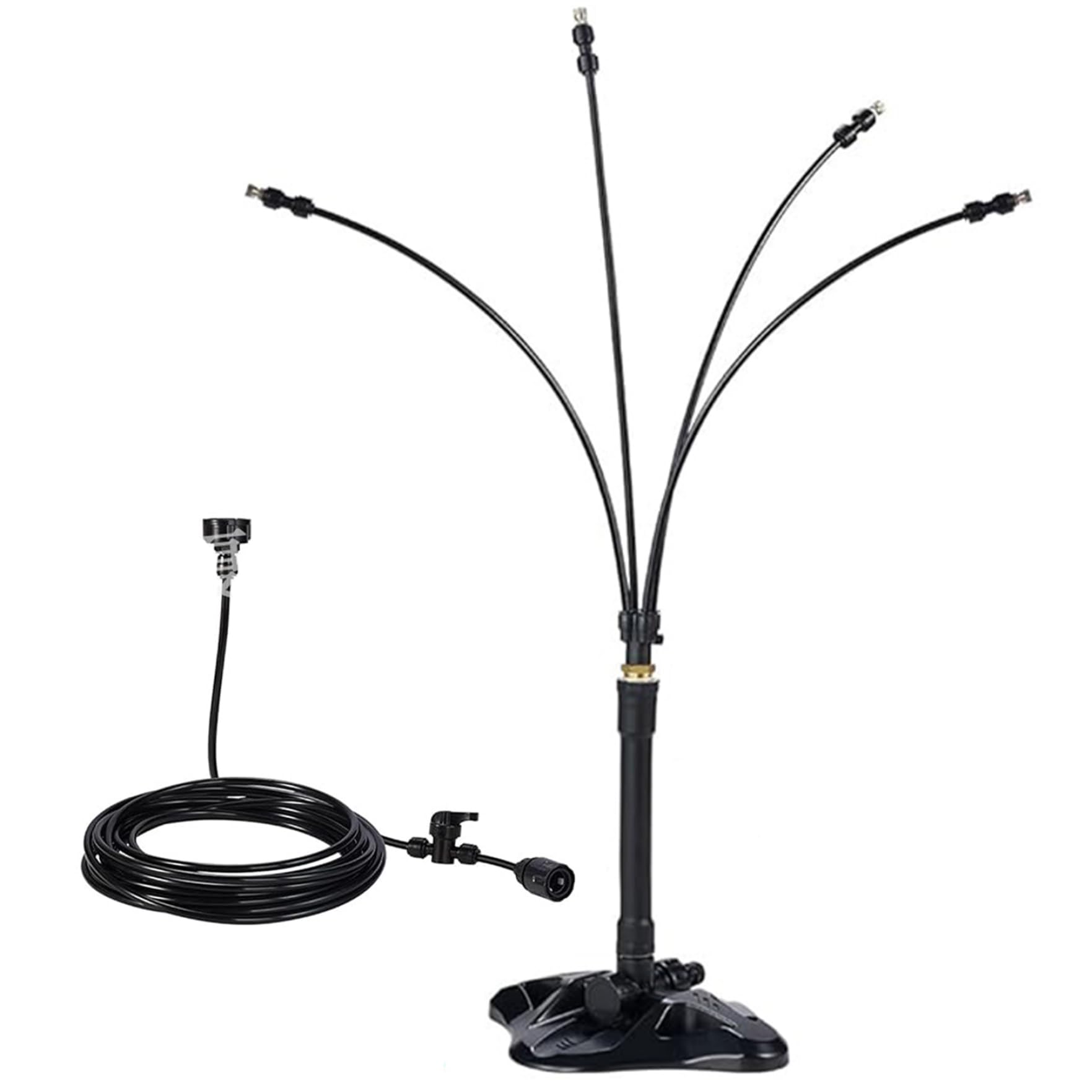 Brumisateurs Debout pour terrasse extérieure avec Hauteur réglable et Ligne d'eau de 26 Pieds, système de brumisation Portable pour Le Refroidissement du Jardin, brumisateur Jardin pour Porch