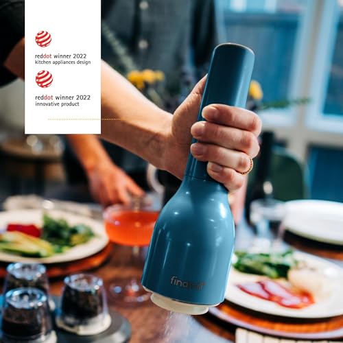 Image of FinaMill Classic Battery Spice Mill, Salt & Pepper Grinder Kitchen Gift Set