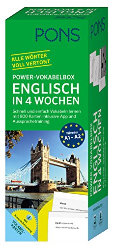 bester der welt PONS Power Vocabulary Box Englisch in 4 Wochen – Lernen Sie den Wortschatz schnell und einfach mit 800 Lernkarten… 2022