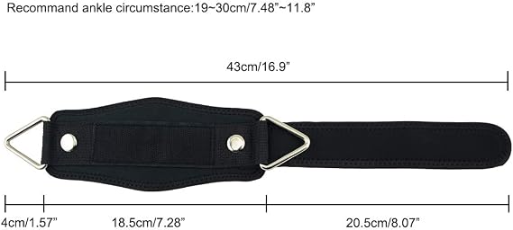 Ankle Straps for Cable Machine Gym Workout Padded Ankle Cuffs for Leg Exercise
