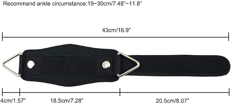 Ankle Straps for Cable Machine Gym Workout Padded Ankle Cuffs for Leg Exercise