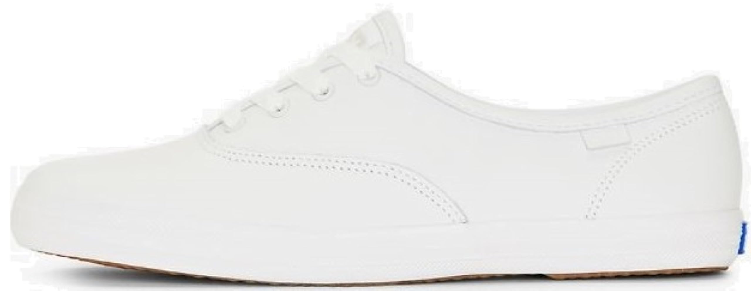 Keds Womens Champion Lace Up Sneaker Off White Premium Leather