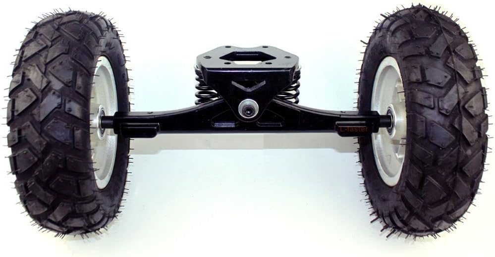 L-faster 9x3.50-5 Air Wheel, Silver, 240mm Diameter, 70mm Width, Aluminium Alloy Hub, Rubber Tyre, Compatible with Scooter, Mountain Skateboard, Off-Road Scooter Wheel