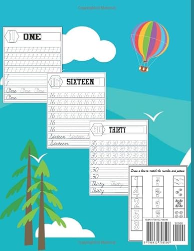 Number tracing book for kids ages 3-5 preschool: Number Practice Workbook To Learn The Numbers From