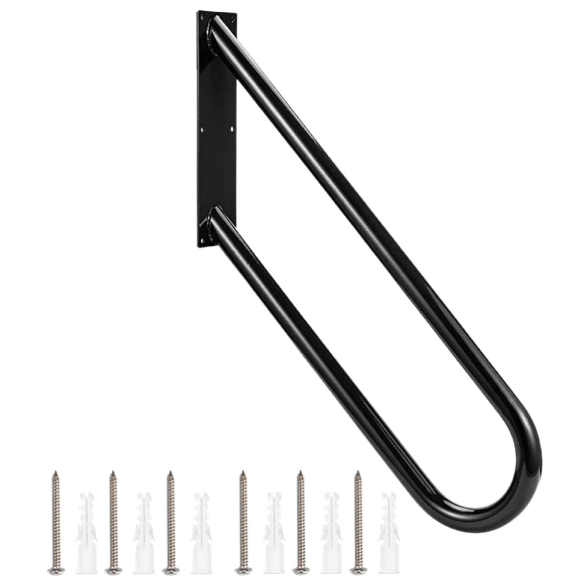 Barre d'appui de sécurité murale gain de place VILLCASE pour rampe d'escalier compacte