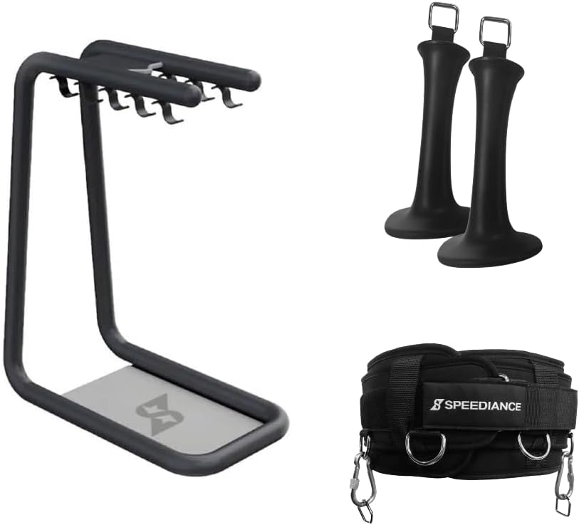 Speediance Gym Accessories Organizer & Skiing Handles 2 & Weight Lifting Belt Bundle