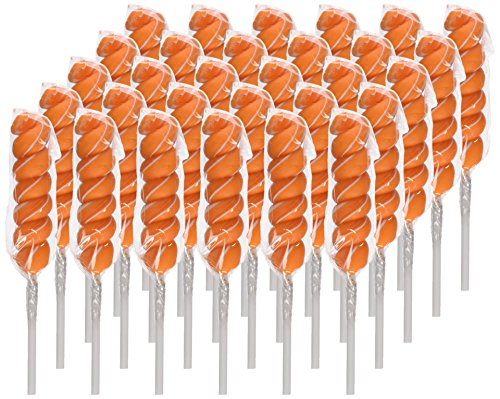 Colorsplash Lollipops Jar, 30 Pops, 12.69 Oz, Orange #TOP2