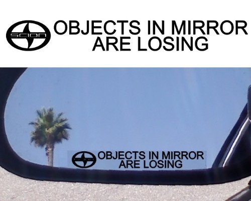 (2) Mirror Decals for SCION TC XA XB XD RS TURBO