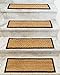 Natural Area Rugs - Seagrass Stair Tread, Beach Collection, Natural Fiber, Handmade & Latex Backed, Espresso 9