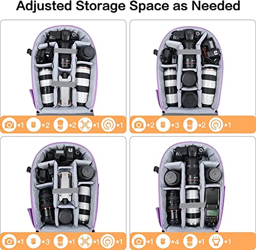 Image of MOSISO Camera Backpack, Photography Camera Bag 15-16 inch Waterproof Hardshell Case with Tripod Holder&Laptop Compartment