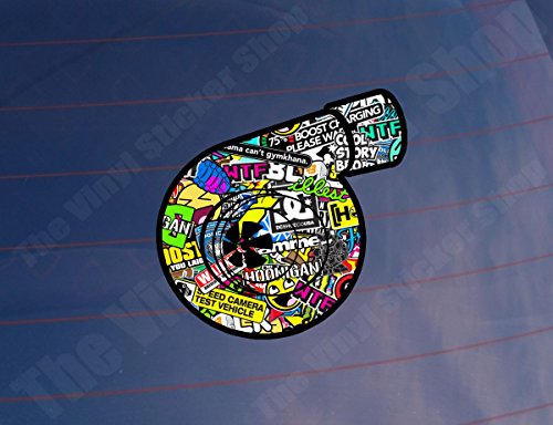 Adesivo stampato, motivo: Bomba Turbo, per