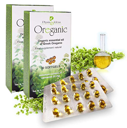 Oreganic - Oregano Oil Softgels - 30 Pcs Hygiene Pack Blister - Helps Immune Defense & Respiratory Health - Natural - 80% Carvacrol - Greek Oil of Oregano Non-GMO, No Chemicals and Preservatives.