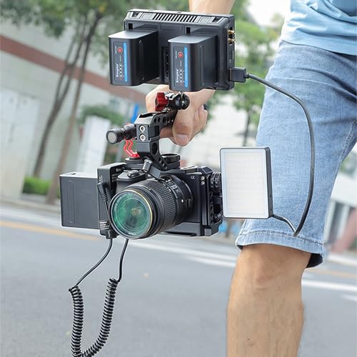 Image of Universal ARRI Rosette Camera Cage Handle - CNC Aluminum Top Handle with 1 /4 inch Threads & NATO Rails (YHP-04A)