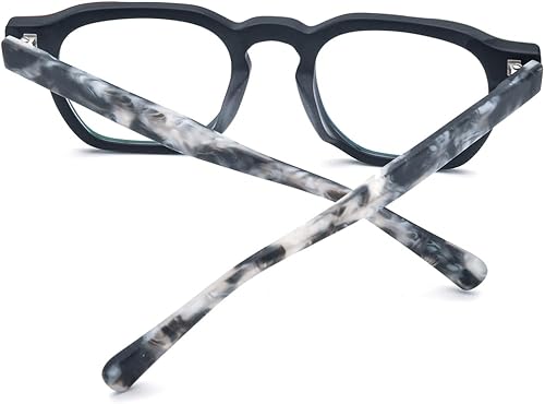 Miniatura 5 de HEPIDEM Gafas ópticas cuadradas de la vendimia de los hombres del marco de los vidrios del acetato multicolor 9269