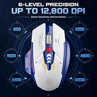 inphic A9 Kabellose Gaming‑Maus, wiederaufladbar, RGB, 12800 DPI – Ansicht 2