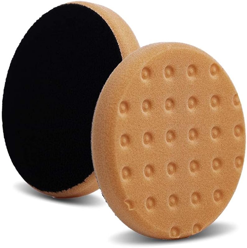 Boina de Espuma Lake Country CCS Laranja para Corte Leve 16,5 cm, Compatível com Prato de 15,2 cm, Kit com 2