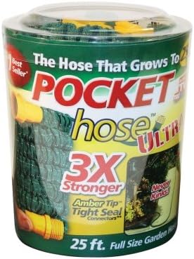 Telebrands Pocket Hose Ultra 3x Stronger , 25 feet