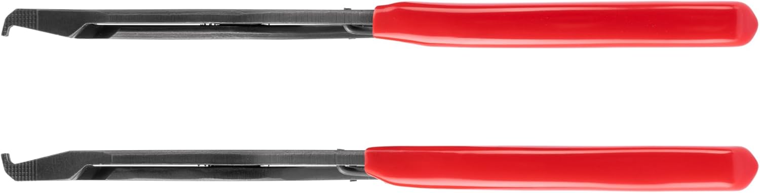 TEKTON 9 Inch Curved Tip Lock Ring Pliers | PRR53206