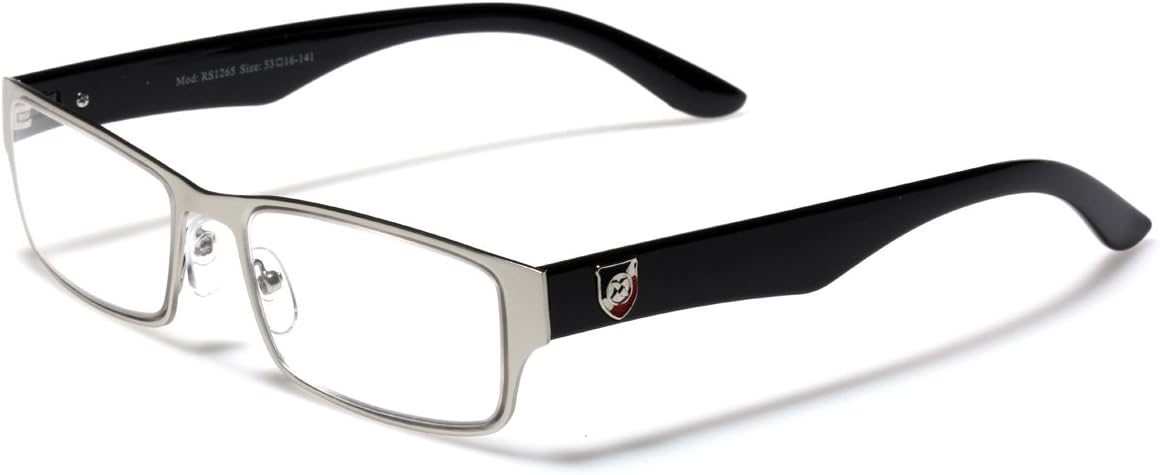 Reading Glasses - Rectangular Shape Stylish Fashion Designer Eyeglasses with Various Strengths and Frame Colors